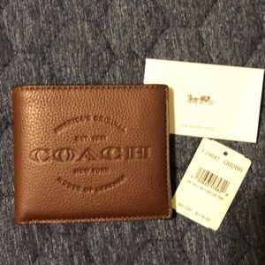 NWT- Men’s Coach Wallet- never used